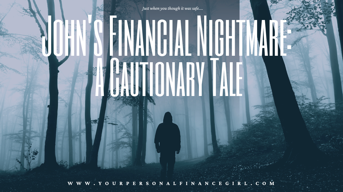 John's Financial Nightmare: A Cautionary Tale - A man walking in the woods alone